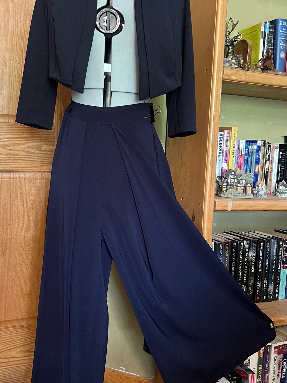 Women's Italian Navy Wide-Leg pantsuit